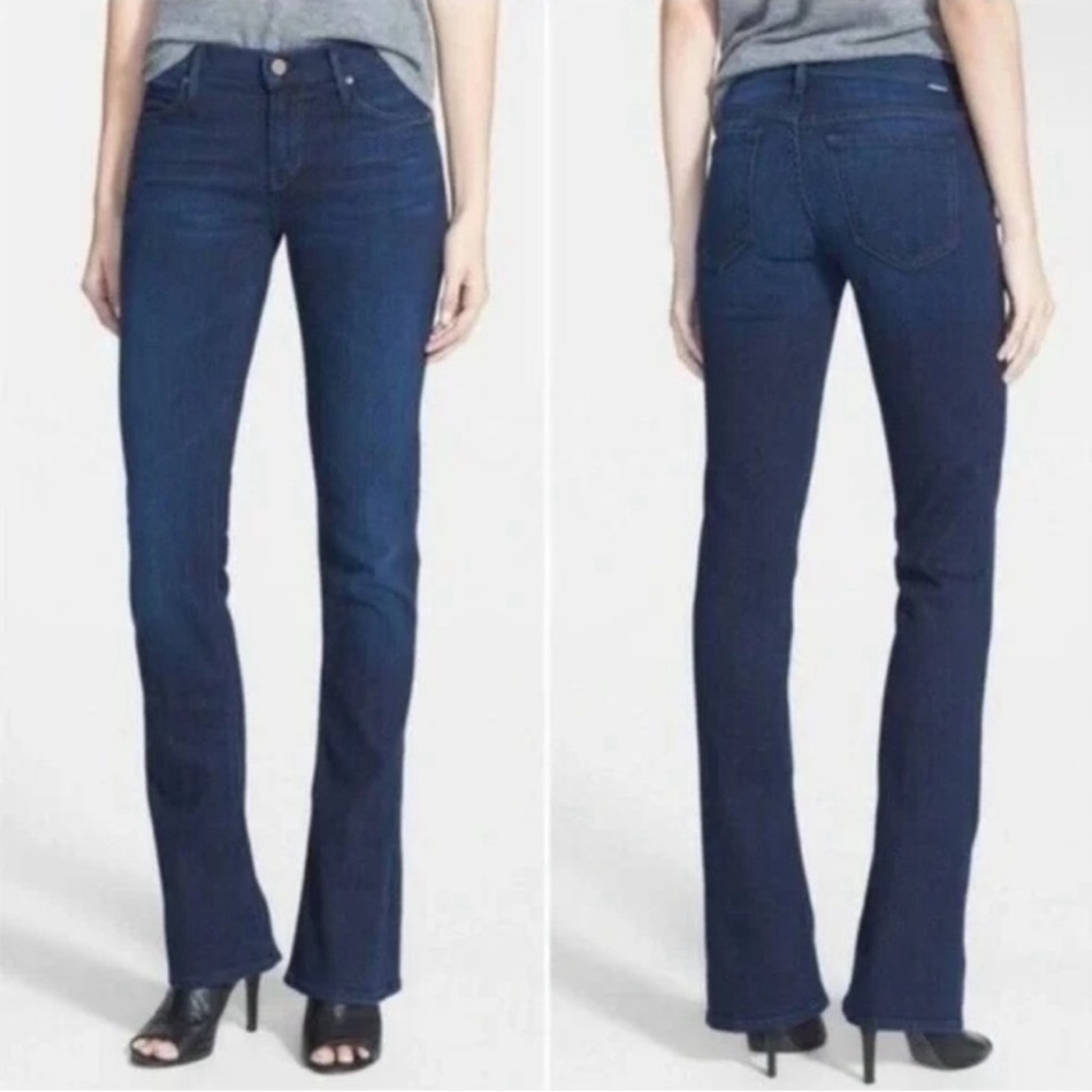 Mother The Runaway Ink & Paper Skinny Bootcut Flare Mid Rise Jeans Size 26